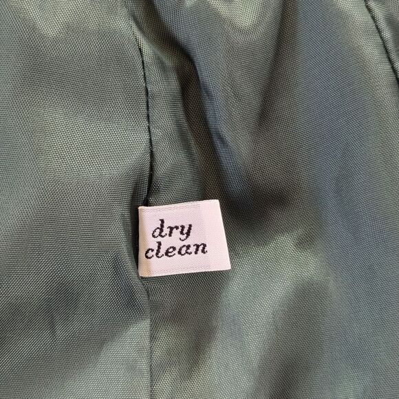 Pendleton Petite Bistro Green Virgin Wool Skirt 12 Vintage 80s Whimsigoth - Picture 8 of 9